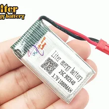 3,7 V 1000 mAh литий-полимерный аккумулятор для Бла(беспилотный летательный аппарат Квадрокоптер MJX X400 X300C X800 для дистанционно управляемого летательного аппарата HJ818 HJ819 902540 JST разъем 25c