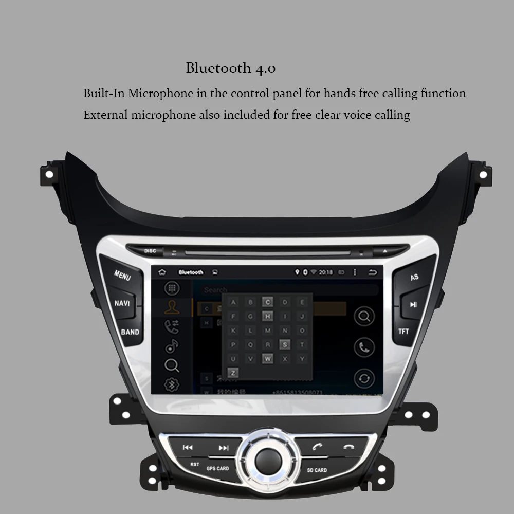 Top Android 9.0 Octa Core 4GB RAM Car Auto Radio Stereo Multimedia Player For HYUNDAI ELANTRA/AVANTE  2014-2015 GPS Navigation WIFI 4