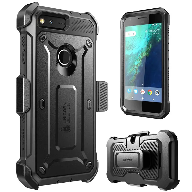 

SUPCASE For Google Pixel Case Cover UB Pro Full-Body Rugged Holster Clip Protective Phone Case with Built-in Screen Protector