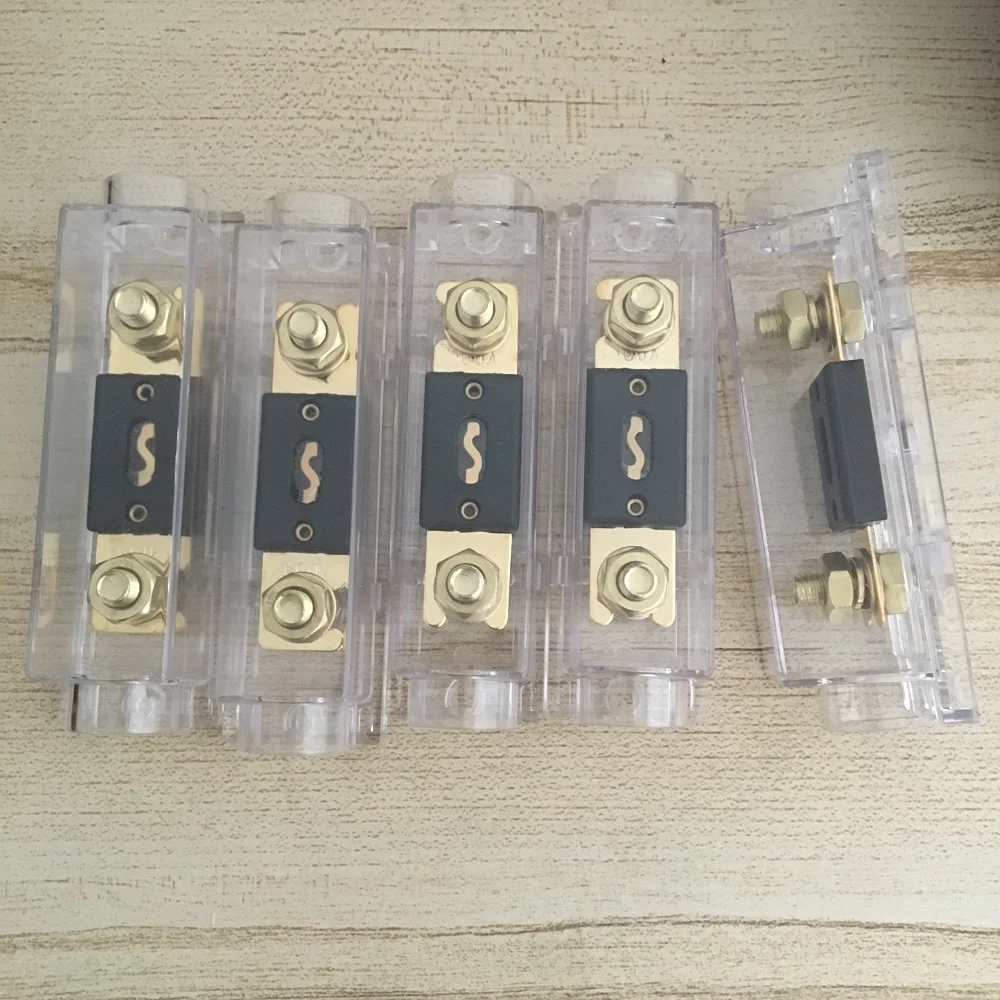 

5PCS/LOT ANL Fuse Holder Bolt-on Fuse Automotive Fuse Holders Fusible Link with fuse 80A 100A 150A 200A 250A 300A