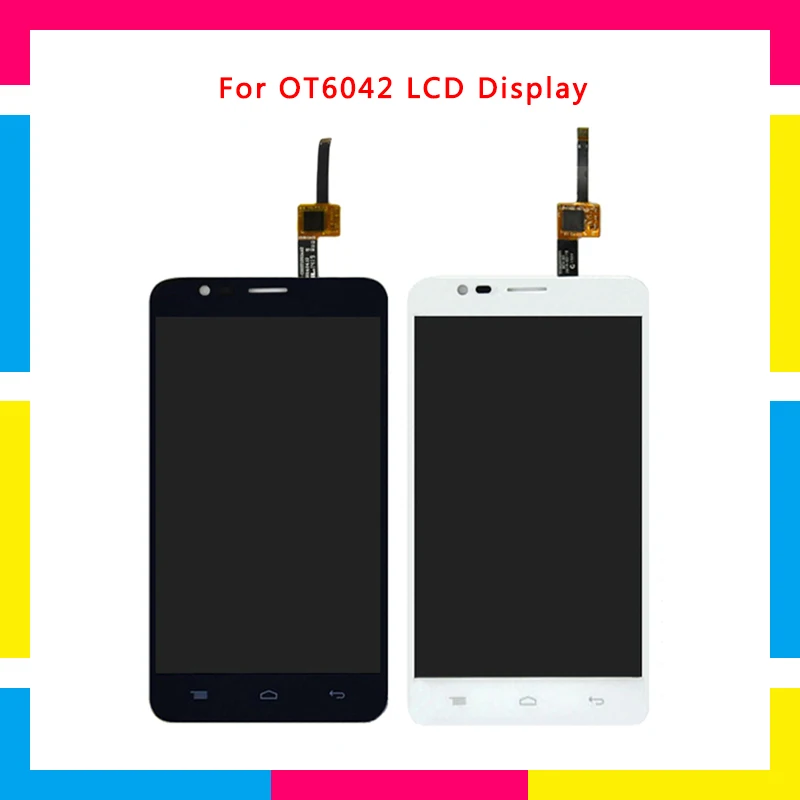 

5pcs LCD Display Screen With Touch Screen Digitizer Assembly For Alcatel One Touch Flash 6042 OT6042 6042D Replacement