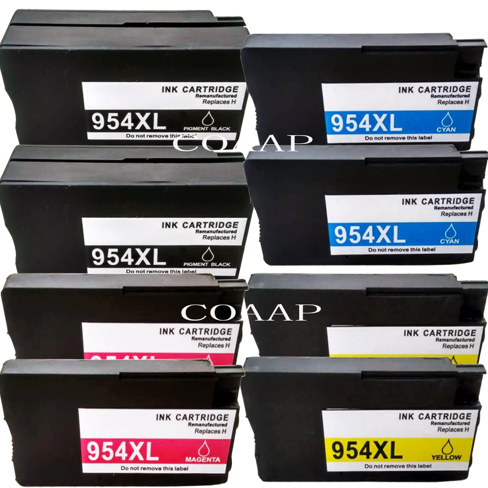 8 совместимый чернильный картридж hp 954 954xl для HP OfficeJet Pro 7740 8210 8710 8715 8716 8720 8725 8730 8740 все в одном принтере|ink