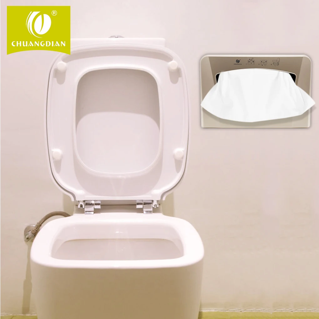 1/2 Toilet Seat Pad Paper Holder Wall Mounted Plastic ...