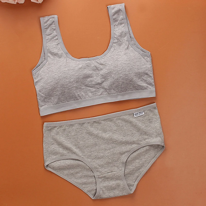 Бюстгальтер без косточек и трусики для девочек подростков|bra style|vest brabrassiere bra |