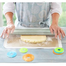 Регулируемая длина Скалка из нержавеющей стали помадка 43 см скалка для торта ролик для теста Скалка Инструменты для выпечки