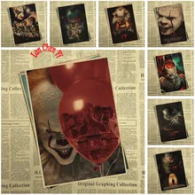 Стивен Кинг это крафт-бумага плакат домашний интерьер украшения Крафт классический фильм ужасов плакат рисунок core наклейки на стену