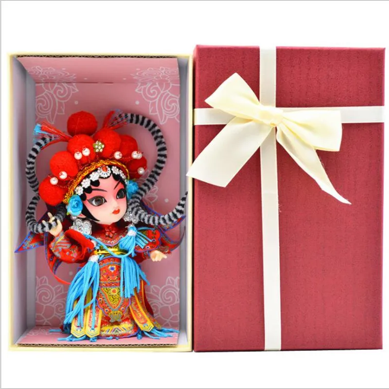 

Tangrenfang Doll Peking Opera Doll Chinese Characteristics Folk Crafts Ornaments Abroad Gifts Beijing Juanren Toys for Children