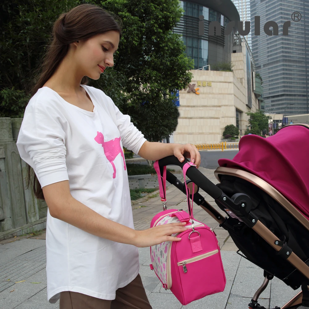 

high quality plaid Multifunctional mother Messenger bag fashion waterproof Maternity tote nappy bags baby stroller diaper bag