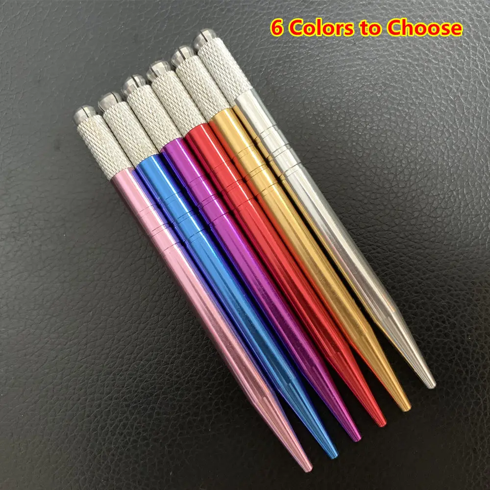 

20pcs Manual Permanent Makeup Embroidered Eyebrow Tattoo Pen Caneta Tebori Microblading Stainless Steel Material Lock-Pin Device