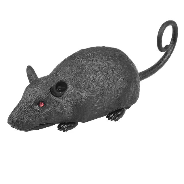 UARTER 49ft Remote Distance Cat Toys Remote Control Simulation Plush Mouse RC Electronic Rat Mouse Mice Toy For Pet Cat