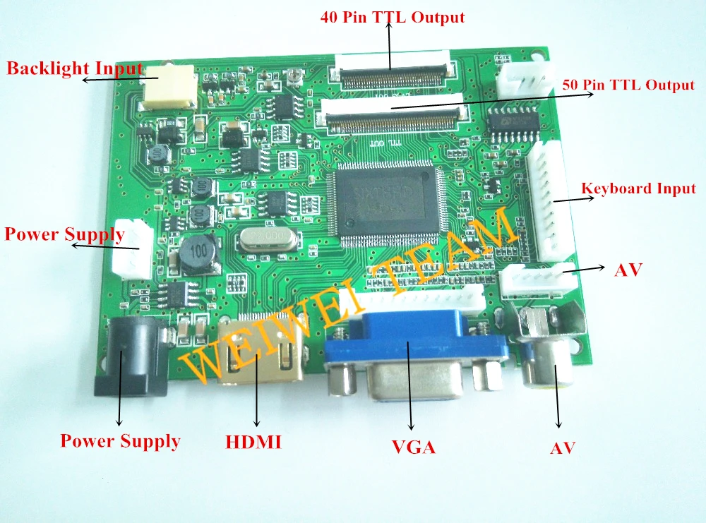 Raspberry Pi 3 дисплей сенсорный экран 10,1 дюймов ips lcd 1280x800 FULL HD монитор TFT VS-TY2662-V2 HDMI VGA 2AV плата контроллера