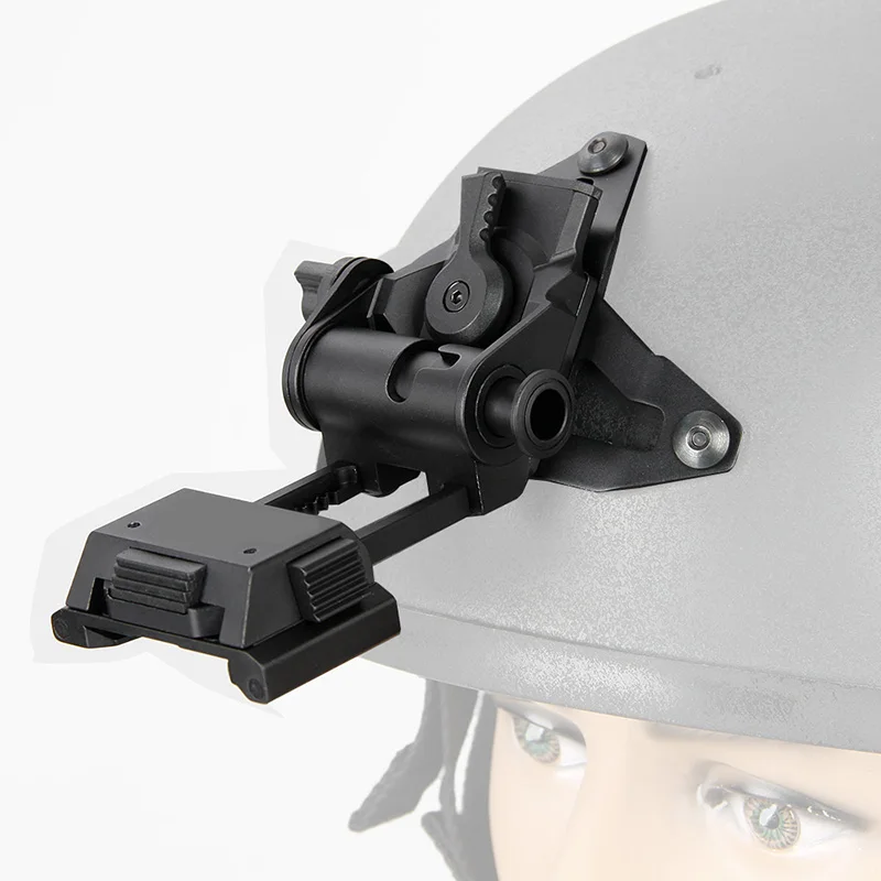

PPT New Arrival Aluminum Helmet Adapter NVG Mount System Helmet Bracket with Permanent VAS Shroud For Night Vision gs24-0189