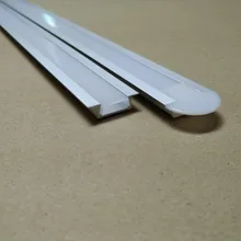 Высокое качество Алюминий профиль с крышкой и фитинги для светодиодный полосы украшения 2 м/шт., 100 м/лот