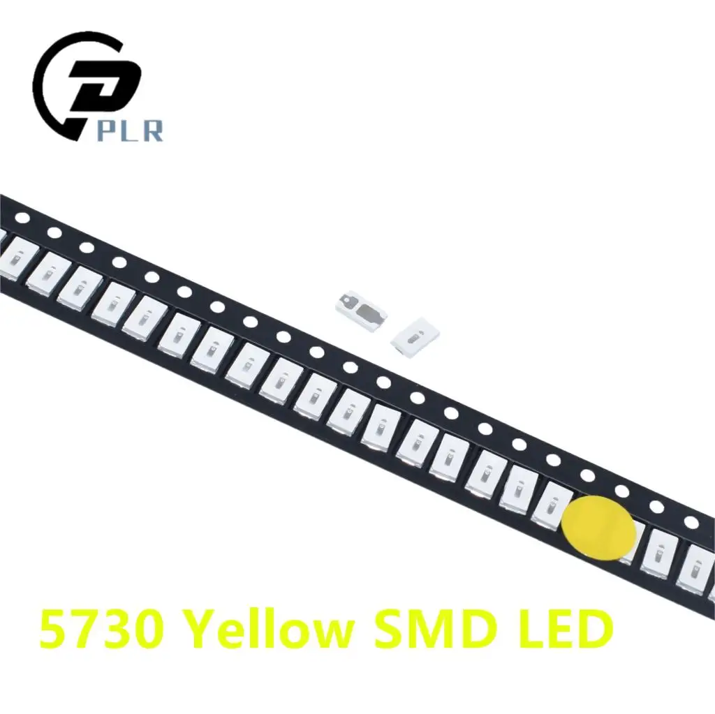 100 шт. 5630/5730 SMD/SMT Желтый SMD 5730 светодиодный поверхностный монтаж желтый 2 0 ~ 6 В 5730-нм