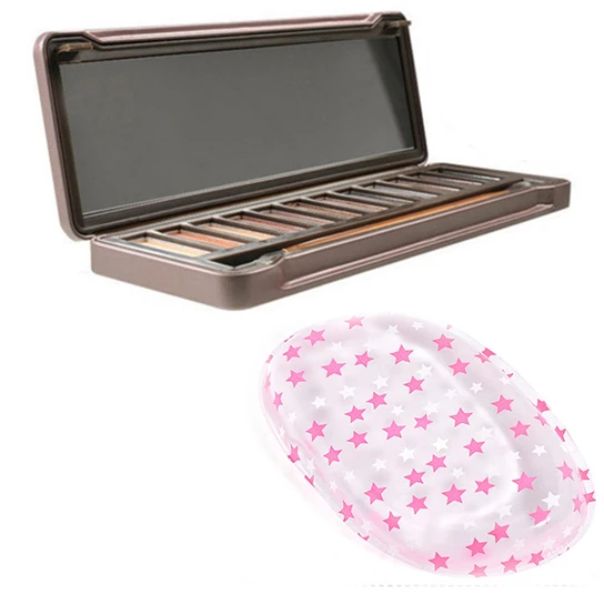 Best Offer Unique 12 Colors Eyeshadow Palette & Silicone Sponge For Makeup as a Gift (1)