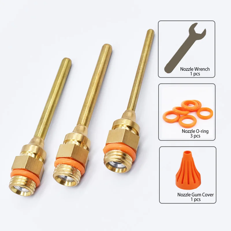 1 шт./лот 3x70 мм длинное сопло большого диаметра термоклеевой пистолет сопло медное сопло с резиновой крышкой, запасная часть клеевого пистолета