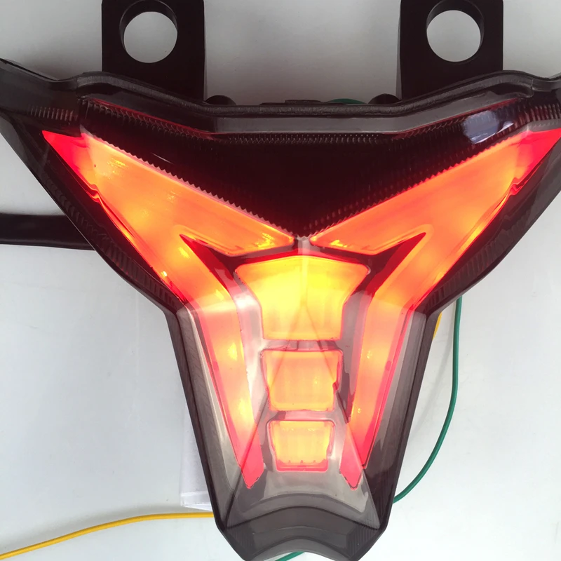 

For KAWASAKI Z1000 Tail Light NINJA Motorcycle ZX6R ZX-10R Integrated LED TailLight Modified LED Winker Lamp Red Rearlamp