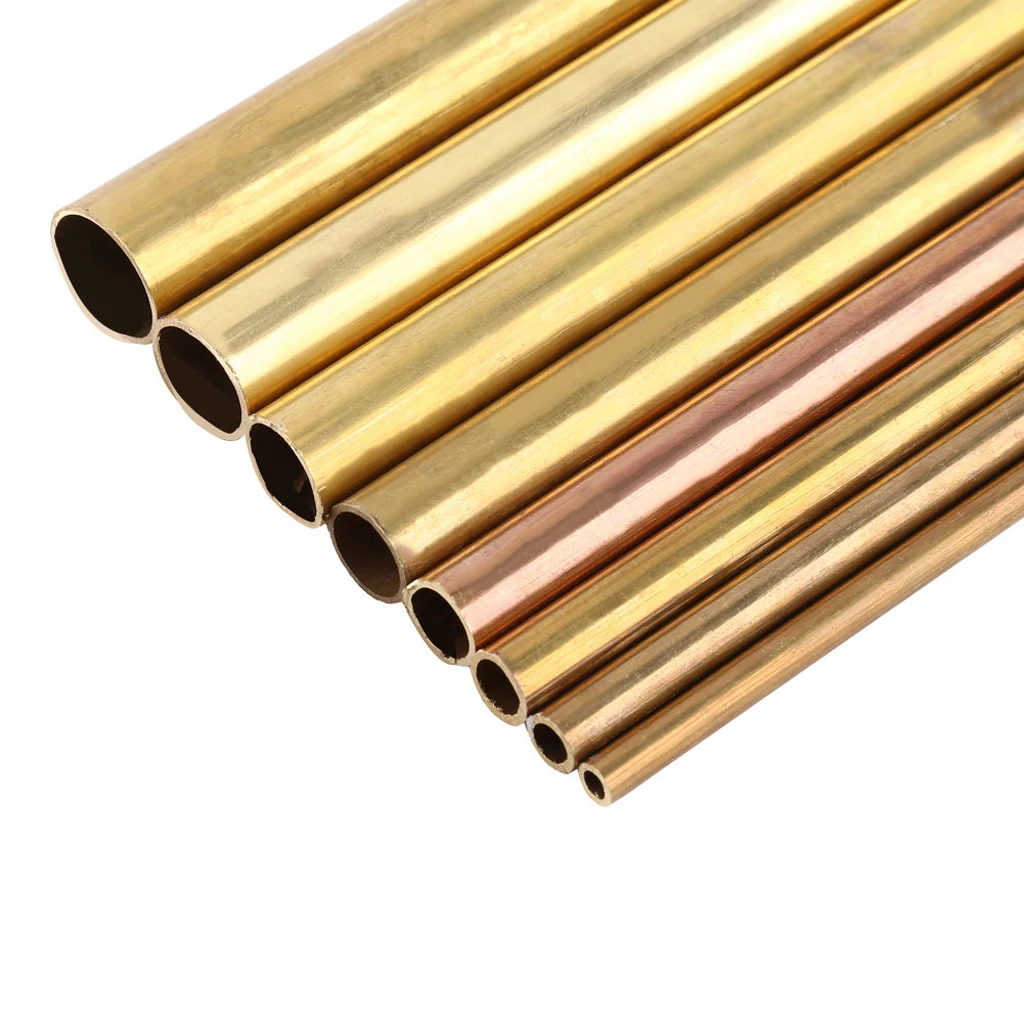 Brass Pipe Tube Round Bar / Rod 6mm-20mm for Transfering Modelmaking 50cm