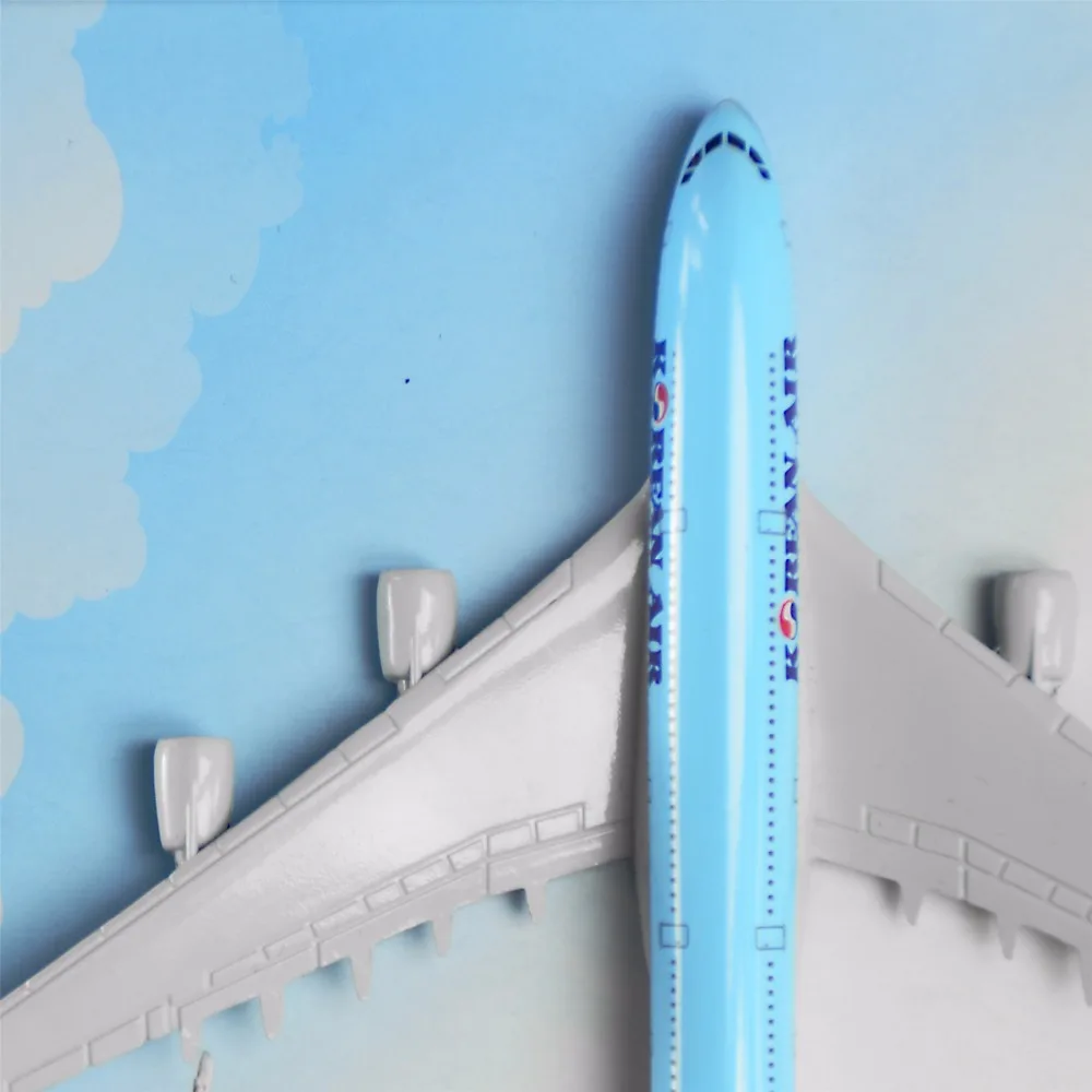 В Корейском стиле авиакомпаний A380, каблук 16 см, металлический самолет модели для детей подарок на день рождения модели