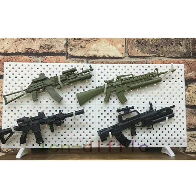 4pcs/set 1/6 Scale Modular Weapons Display Wall Show Storage Stand For Action Figures Gun Model 5