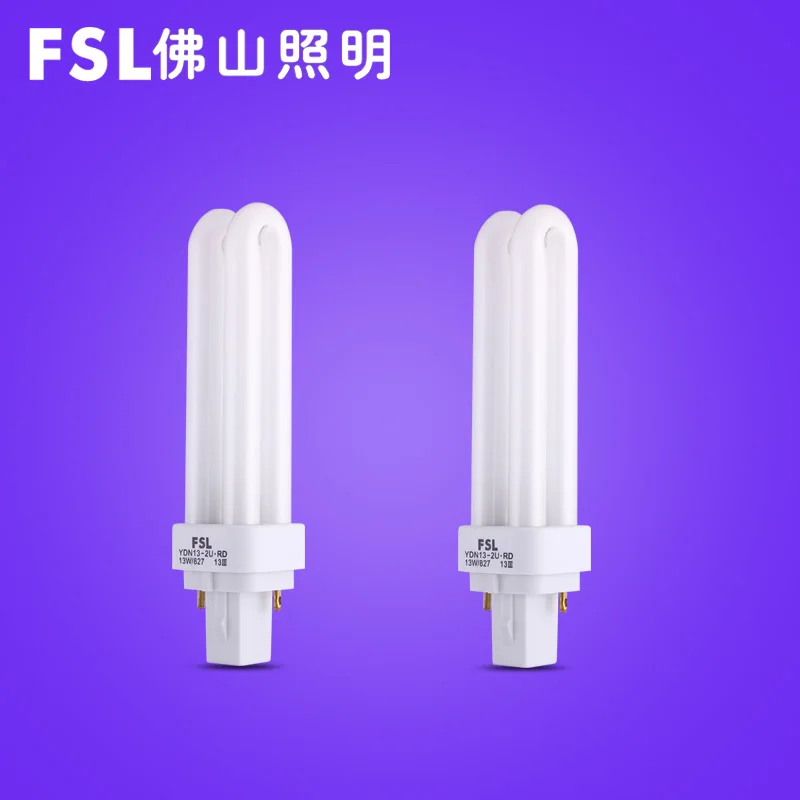 

E27 13W led energy saving bulb tube Plug 2 pin 4 pin downlight plug-in home white light indoor bed room lamp CFL fluorescent