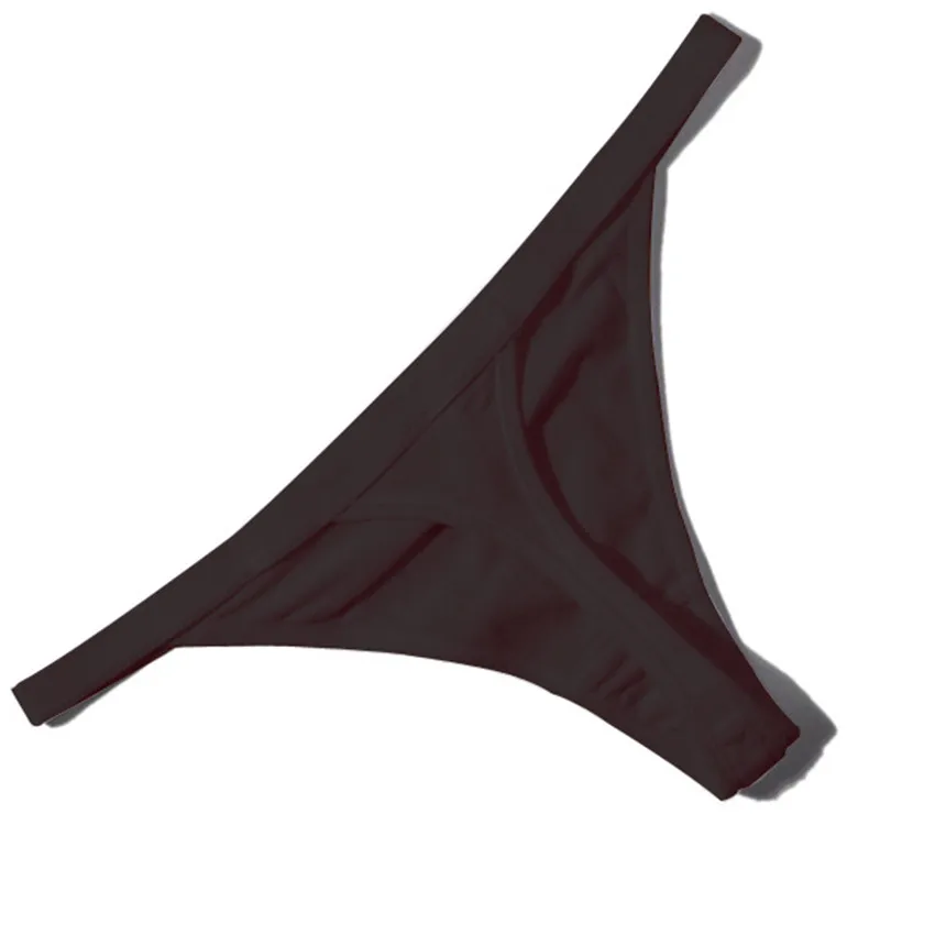 Новые бесшовные хлопчатобумажные стринги с низкой посадкой женские размер M L
