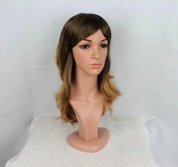 

Realistic Plastic Female Mannequin Dummy Head With Hair, D5-W,T10