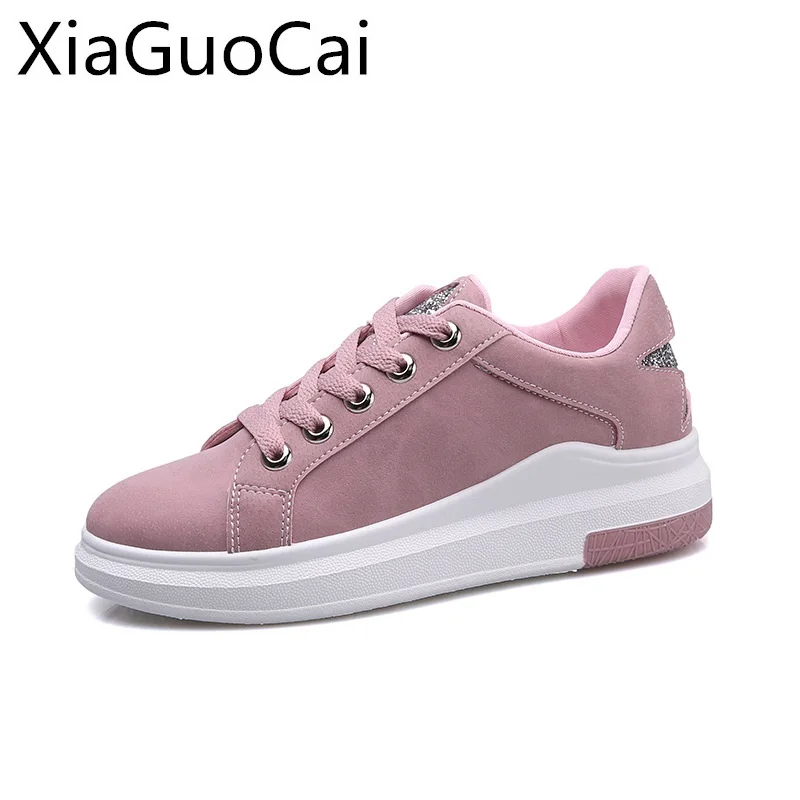 

Brand Spring and Autumn Women Casual Shoes Bling Star Print Solid Lace-up Flats for Ladies Female Flat Sneakers