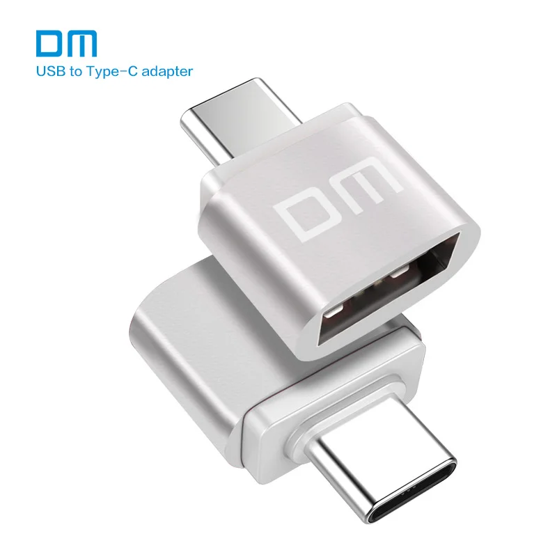 Free shipping DM Type-C Adapter silver USB C Male to USB2.0 Femail USB OTG converter for devices with typec interface Free shipping DM Type-C Adapter silver USB C Male to USB2.0 Femail USB OTG converter for devices with typec interface