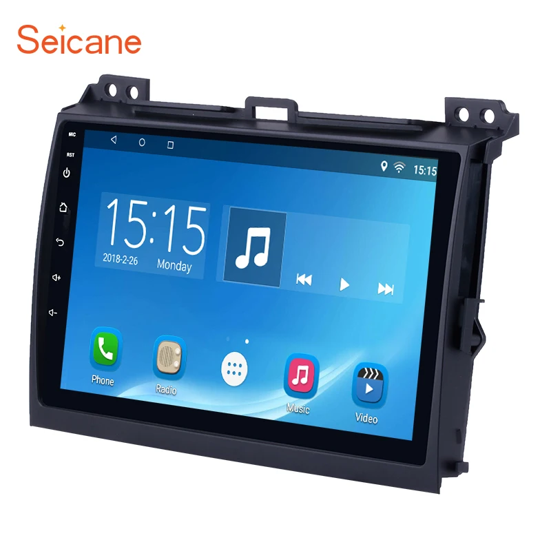 

Seicane 2 din Car Radio GPS Android 8.1/7.1 9" HD Touchscreen for 2007 2008-2010 Toyota Prado with Bluetooth WIFI support DVR