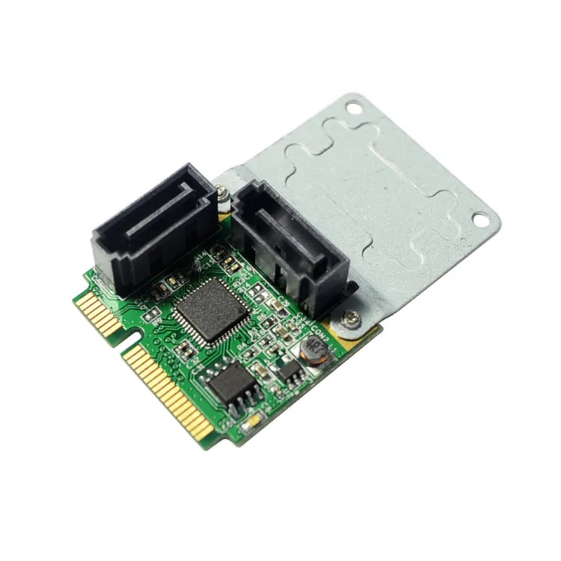 RAID 2 порта SATA 3,0 мини PCIe контроллер карты для mini ITX mpcie в Dual SATA III 6 ГБ конвертер+ RAID0 RAID1 JOBD кронштейн