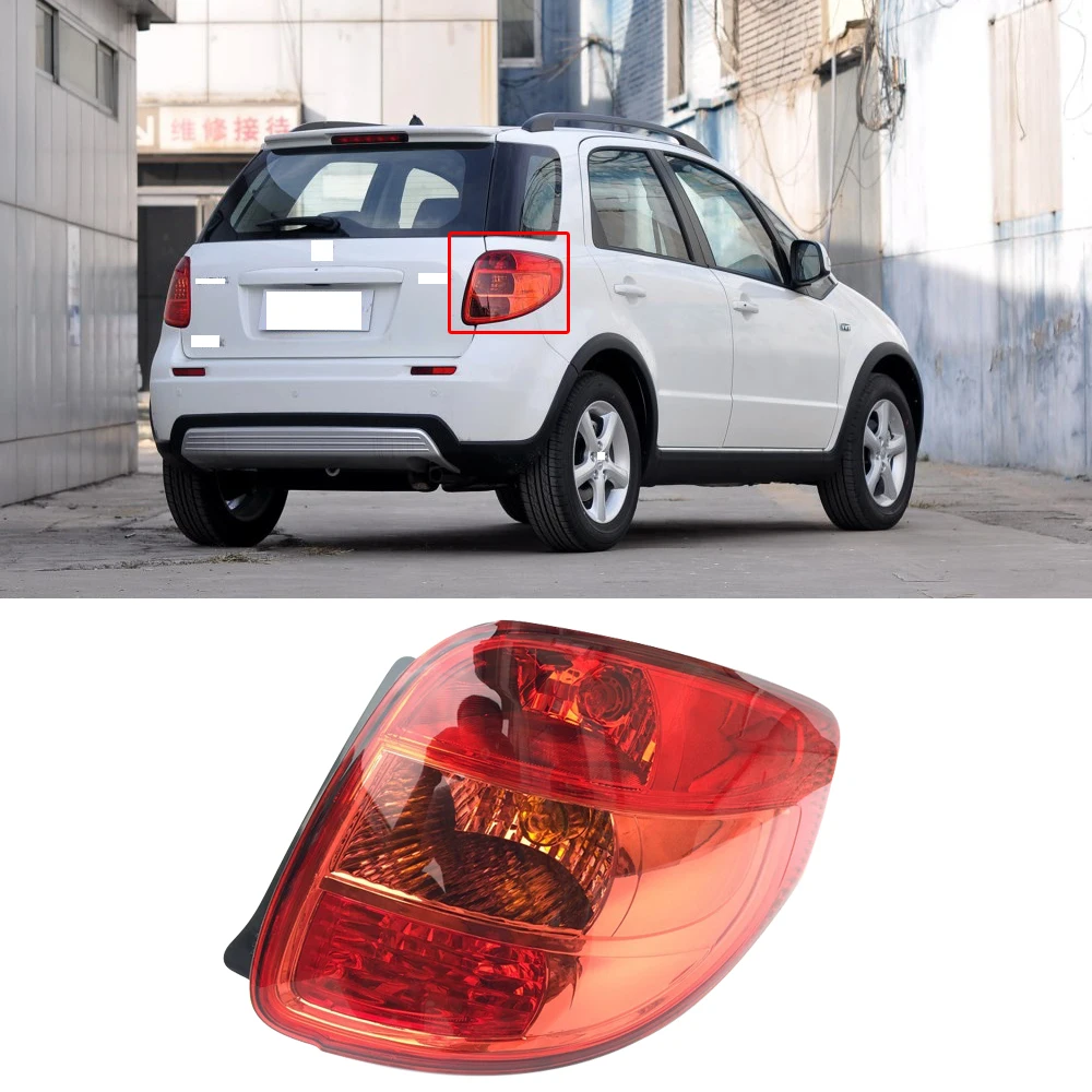 

CAPQX 1PCS For Suzuki SX4 2007-2012 Rear Brake light warning Parking Tail Light Taillight Taillamp stop lamp Hatchback Sedan