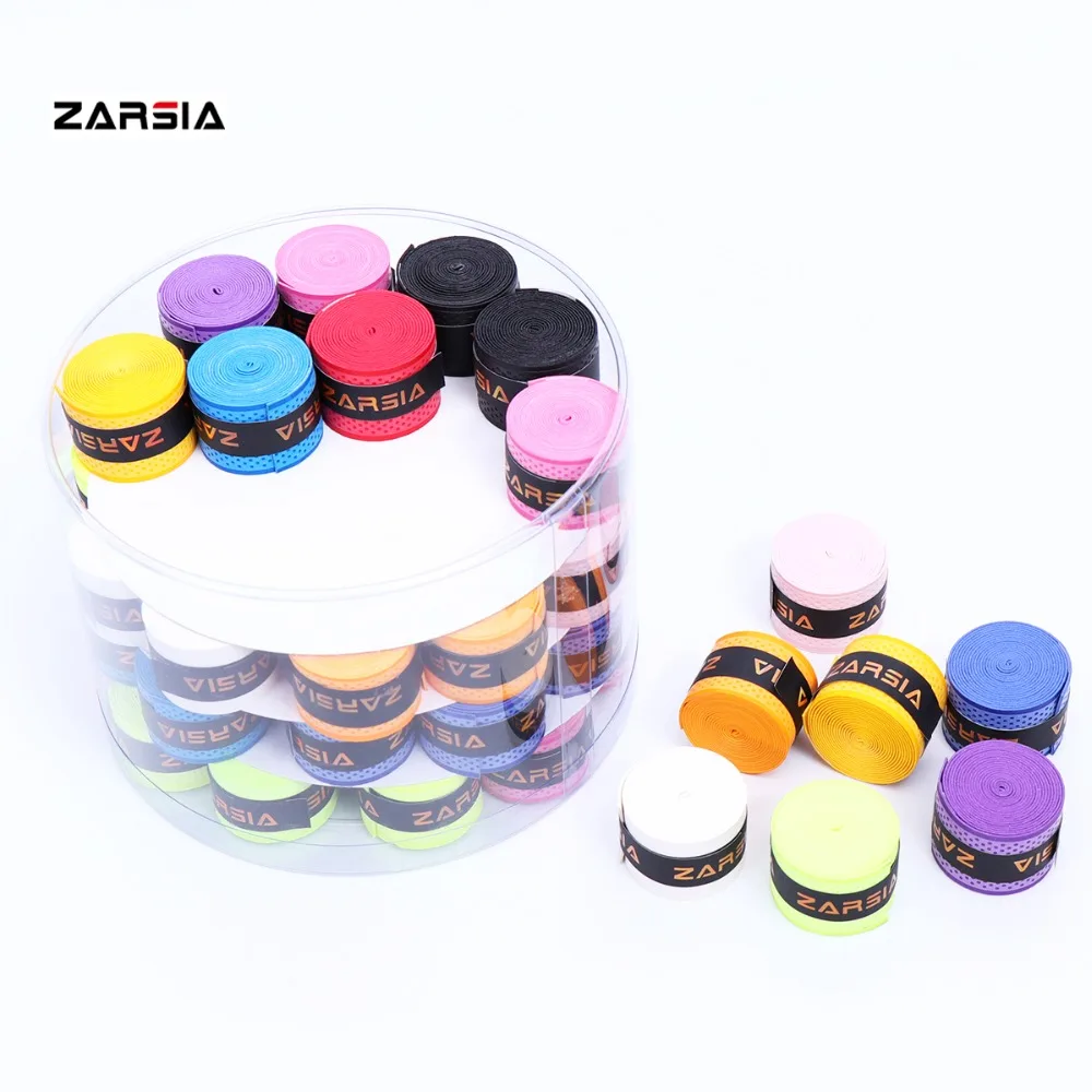 

60 pcs (Assorted colors) ZARSIA NEW Colors dry feel tennis overgrip point badminton racket over grip skidproof fishing rod grip