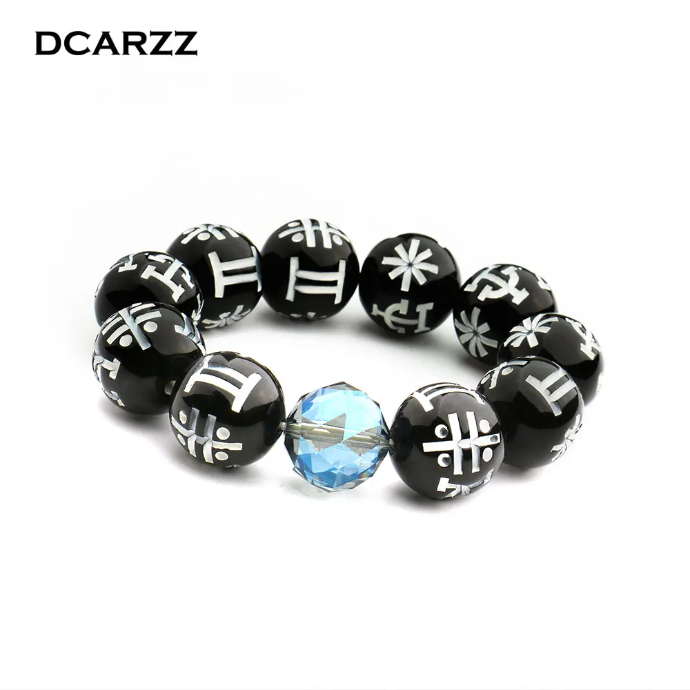 

Black Panther KIMOYO Bracelet Beads Wakanda T'Challa Cosplay Jewelry Women/Men Props with Crystal Bracelet Party Accessories