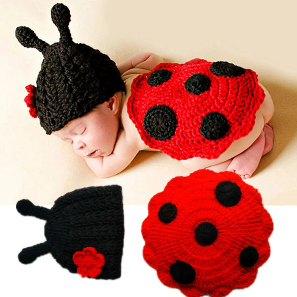 

Newborn Baby Cute Insects Knit Crochet Clothes Costume Photo Photography Props Costume Photo Photography Outfits T