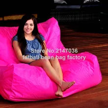 Ярко-розовый большой стул мешок фасоли, уличное водонепроницаемое Кресло-мешок, внешняя и внутренняя мебель Наборы