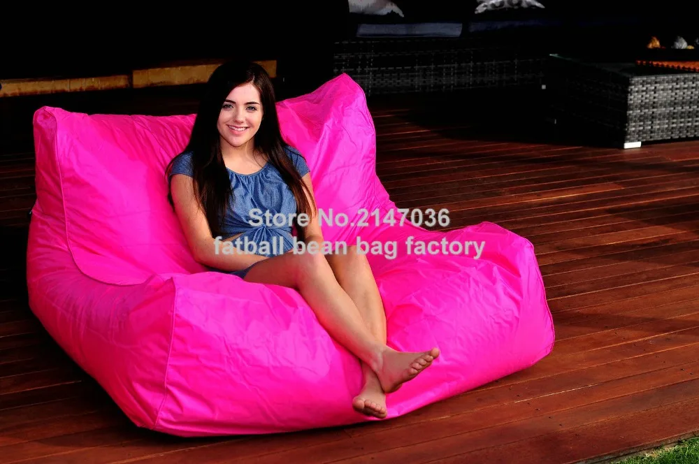HOT PINK oversize bean bag chair, outdoor waterproof beanbag sofa seat