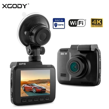 

XGODY GS63H 2.4" 4K Dash Camera Novatek 96660 Built in GPS WiFi Car DVR Video Recorder Dash Cam G-Sensor Loop Recording Dashcam