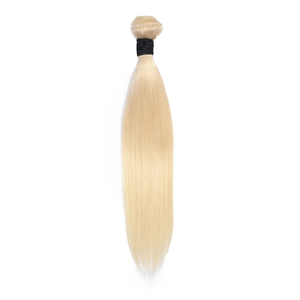 Blonde 613 Brazilian Straight Hair Weave Bundles 1 Pc Human Extensions Non Remy Piaoyi Free Shipping | Шиньоны и парики
