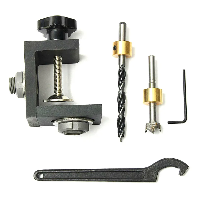 Woodworking 3 In 1 Pocket Hole Jig Kit Step Drilling Dowelling Jig Set