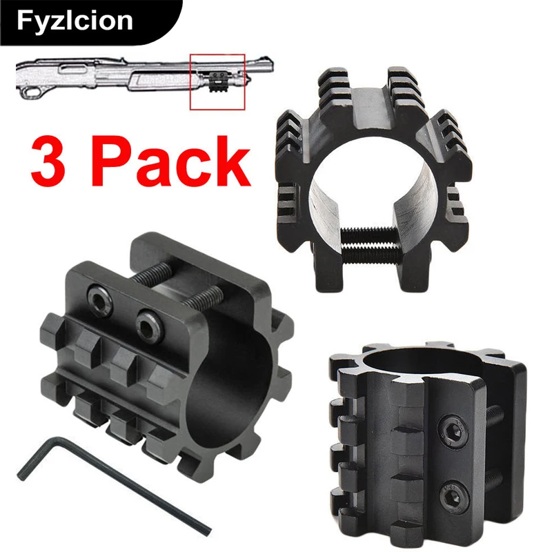 

3PCS Rail Action Tactical Torch Barrel Bracket Mount 5 Position Flashlight Holde For Mossberg 500 590 835 Maverick 12 gauge Mag