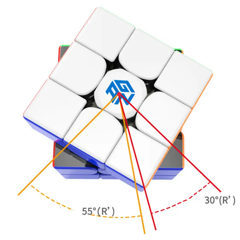 GAN356 R 3x3x3 Magic скорость кубик без наклеек Professional Ган 356R головоломки часы-кольцо с крышкой игрушечные лошадки для детей Ган 356 R кубик рубика