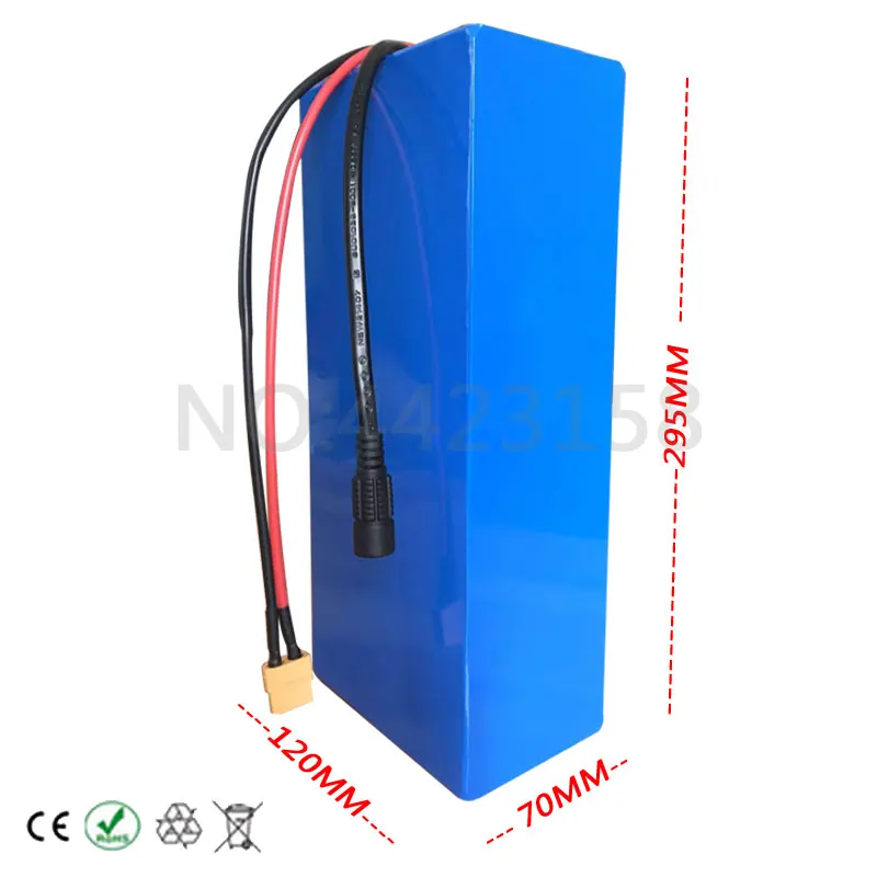 Clearance 1000W 36V Electric Bike Battery 36V 20AH Lithium Battery 36 Volt 20AH Ebike Battery with 30A BMS 42V 2A Charger Free Customs Tax 1