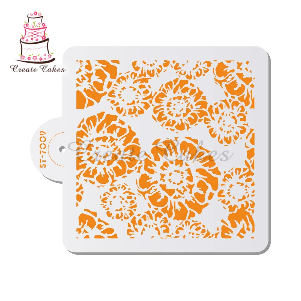 

Flowers Stencils For Walls Painting Scrapbooking Stamp Album Decorative Embossing DIY Craft Paper Card Flower Template