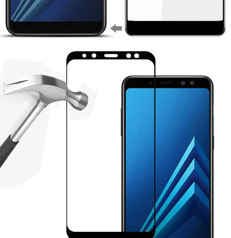 Закаленное стекло для samsung Galaxy A6 A8 A6Plus A8Plus A8 A6 Plus Защитная пленка для экрана