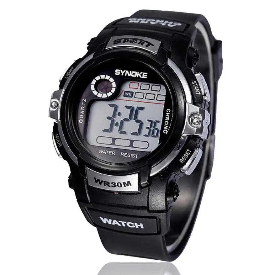 

Digital wristwatch shock resista men watch round Analog watch men Date Sports Waterproof Wrist Watch SE0805
