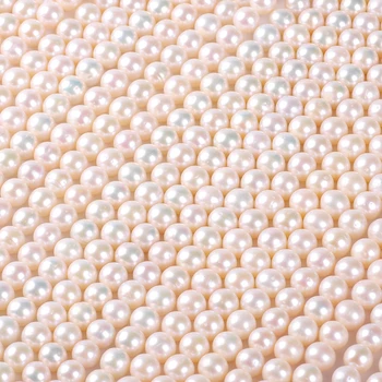 

1pack/lot 8-9mm AA+ quality round Ball Natural freshwater Pearl spacer Loose Beads DIY for Jewelry bracelet necklace