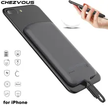 Чехол для аккумулятора CHEZVOUS для iPhone 8, 7, 6, внешний аккумулятор, чехол для зарядки iPhone 6S, 7 Plus, X, 4000 мАч, нано Адсорбция, зарядное устройство