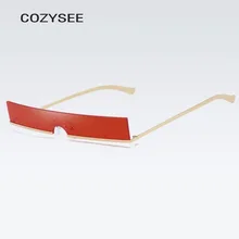 Готический стимпанк Солнцезащитные очки маленькие квадратные ретро солнцезащитные очки мужские прозрачные Роскошные брендовые дизайнерские золотые черные полуоправы очки женские