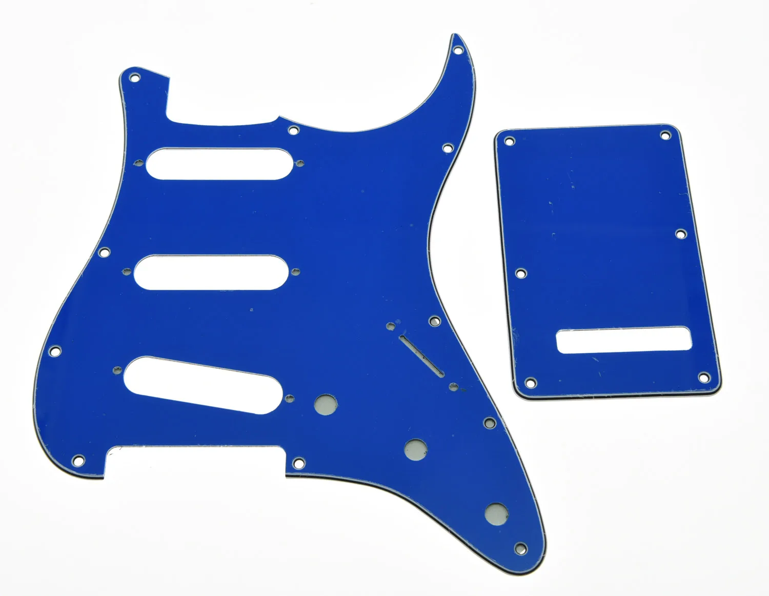 

KAISH Blue ST Style SSS Guitar Pickguard,Trem Cover,Screws Fits For Strat